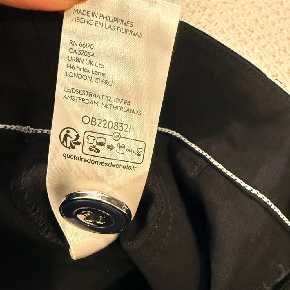 NWT Maeve Anthropologie US 8 Linen Blend Capri Black Pants - Picture 15 of 15